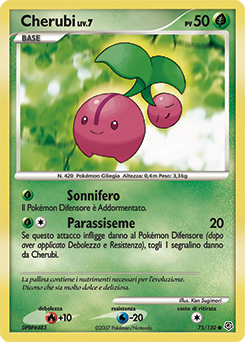 Cherubi 075/130 — Diamante & Perla (Italian Pokémon TCG card)