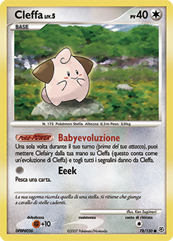 Cleffa 078/130 — Diamante & Perla (Italian Pokémon TCG card)