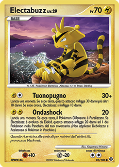 Electabuzz 081/130 — Diamante & Perla (Italian Pokémon TCG card)