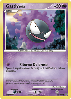 Gastly 082/130 — Diamante & Perla (Italian Pokémon TCG card)