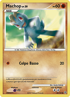 Machop 086/130 — Diamante & Perla (Italian Pokémon TCG card)