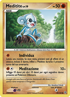 Meditite 089/130 — Diamante & Perla (Italian Pokémon TCG card)