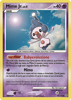 Mime Jr. 090/130 — Diamante & Perla (Italian Pokémon TCG card)