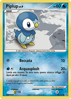 Piplup 093/130 — Diamante & Perla (Italian Pokémon TCG card)