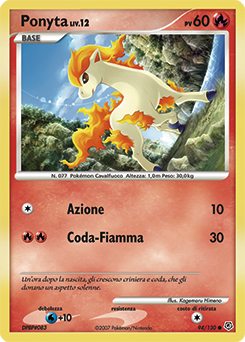 Ponyta 094/130 — Diamante & Perla (Italian Pokémon TCG card)
