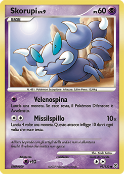 Skorupi 099/130 — Diamante & Perla (Italian Pokémon TCG card)