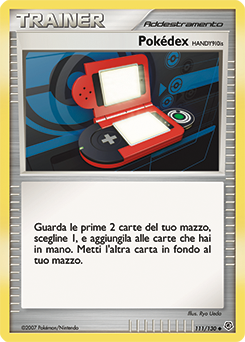 Pokédex HANDY910is 111/130 — Diamante & Perla (Italian Pokémon TCG card)