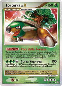 Torterra LV.X 122/130 — Diamante & Perla (Italian Pokémon TCG card)