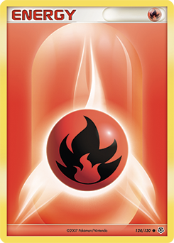 Fire Energy 124/130 — Diamante & Perla (Italian Pokémon TCG card)