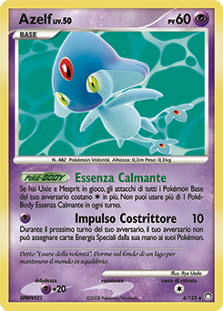 Azelf 004/124 — Tesori Misteriosi (Italian Pokémon TCG card)