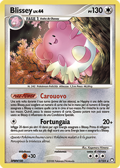 Blissey 005/124 — Tesori Misteriosi (Italian Pokémon TCG card)
