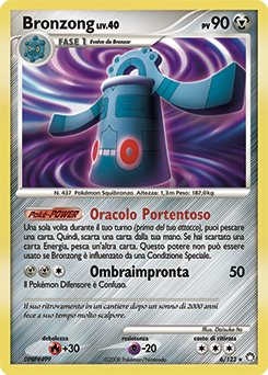 Bronzong 006/124 — Tesori Misteriosi (Italian Pokémon TCG card)
