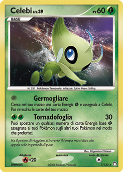Celebi 007/124 — Tesori Misteriosi (Italian Pokémon TCG card)
