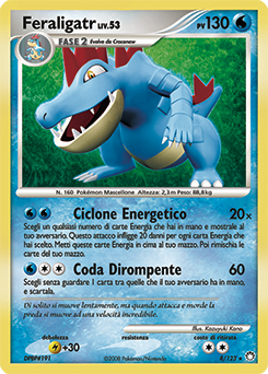 Feraligatr 008/124 — Tesori Misteriosi (Italian Pokémon TCG card)