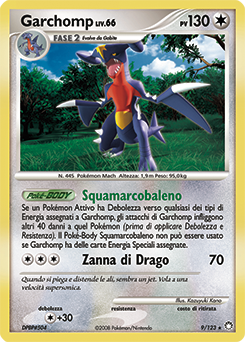 Garchomp 009/124 — Tesori Misteriosi (Italian Pokémon TCG card)