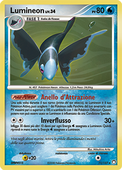 Lumineon 011/124 — Tesori Misteriosi (Italian Pokémon TCG card)