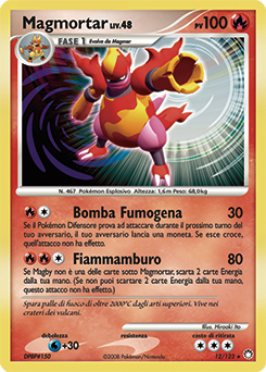 Magmortar 012/124 — Tesori Misteriosi (Italian Pokémon TCG card)