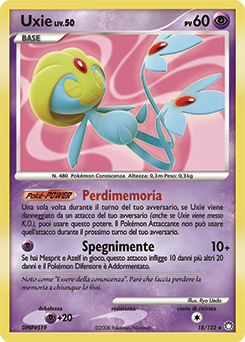 Uxie 018/124 — Tesori Misteriosi (Italian Pokémon TCG card)