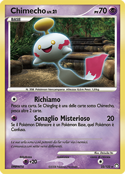 Chimecho 022/124 — Tesori Misteriosi (Italian Pokémon TCG card)