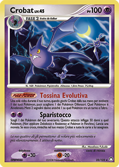 Crobat 023/124 — Tesori Misteriosi (Italian Pokémon TCG card)