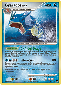 Gyarados 026/124 — Tesori Misteriosi (Italian Pokémon TCG card)