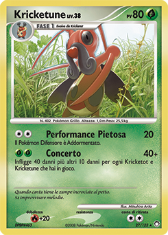 Kricketune 027/124 — Tesori Misteriosi (Italian Pokémon TCG card)