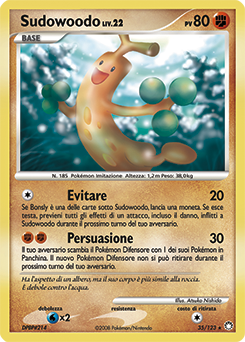 Sudowoodo 035/124 — Tesori Misteriosi (Italian Pokémon TCG card)