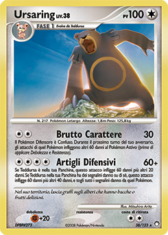 Ursaring 038/124 — Tesori Misteriosi (Italian Pokémon TCG card)