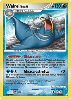 Walrein 039/124 — Tesori Misteriosi (Italian Pokémon TCG card)