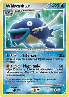 Whiscash 040/124 — Tesori Misteriosi (Italian Pokémon TCG card)