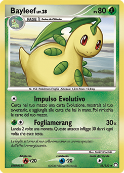 Bayleef 041/124 — Tesori Misteriosi (Italian Pokémon TCG card)
