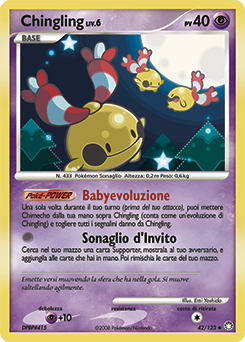 Chingling 042/124 — Tesori Misteriosi (Italian Pokémon TCG card)