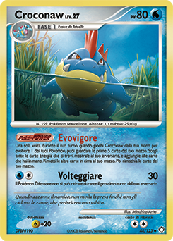 Croconaw 044/124 — Tesori Misteriosi (Italian Pokémon TCG card)
