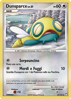 Dunsparce 047/124 — Tesori Misteriosi (Italian Pokémon TCG card)