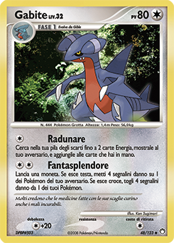 Gabite 048/124 — Tesori Misteriosi (Italian Pokémon TCG card)