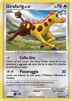 Girafarig 049/124 — Tesori Misteriosi (Italian Pokémon TCG card)