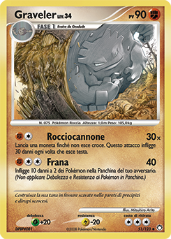 Graveler 051/124 — Tesori Misteriosi (Italian Pokémon TCG card)