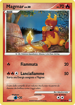 Magmar 054/124 — Tesori Misteriosi (Italian Pokémon TCG card)