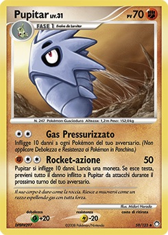Pupitar 059/124 — Tesori Misteriosi (Italian Pokémon TCG card)