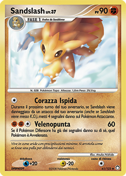 Sandslash 061/124 — Tesori Misteriosi (Italian Pokémon TCG card)