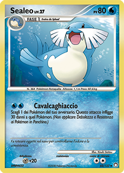 Sealeo 062/124 — Tesori Misteriosi (Italian Pokémon TCG card)