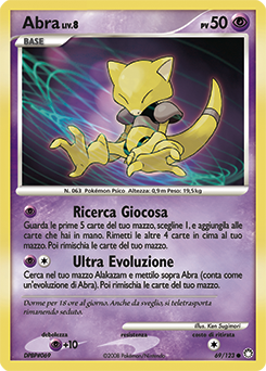 Abra 069/124 — Tesori Misteriosi (Italian Pokémon TCG card)