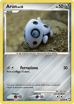 Aron 071/124 — Tesori Misteriosi (Italian Pokémon TCG card)