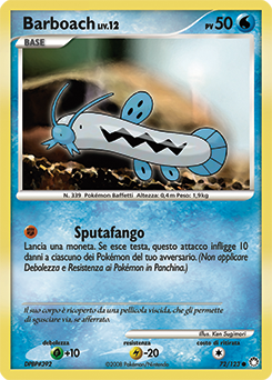 Barboach 072/124 — Tesori Misteriosi (Italian Pokémon TCG card)