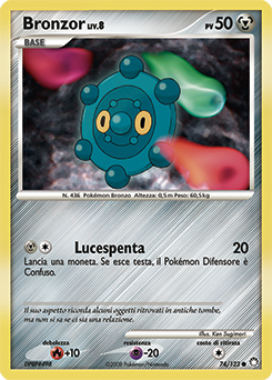 Bronzor 074/124 — Tesori Misteriosi (Italian Pokémon TCG card)