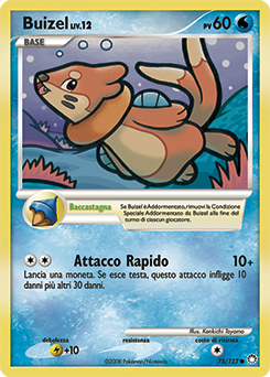 Buizel 075/124 — Tesori Misteriosi (Italian Pokémon TCG card)