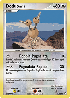 Doduo 080/124 — Tesori Misteriosi (Italian Pokémon TCG card)