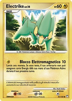 Electrike 081/124 — Tesori Misteriosi (Italian Pokémon TCG card)