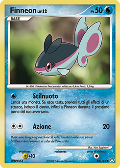 Finneon 083/124 — Tesori Misteriosi (Italian Pokémon TCG card)