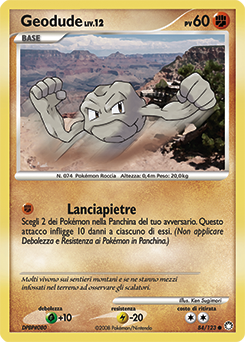Geodude 084/124 — Tesori Misteriosi (Italian Pokémon TCG card)